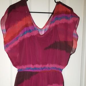Express chiffon slip dress